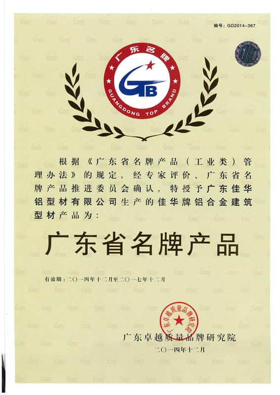 廣東省名牌產品