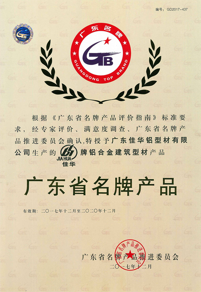 廣東省名牌產品